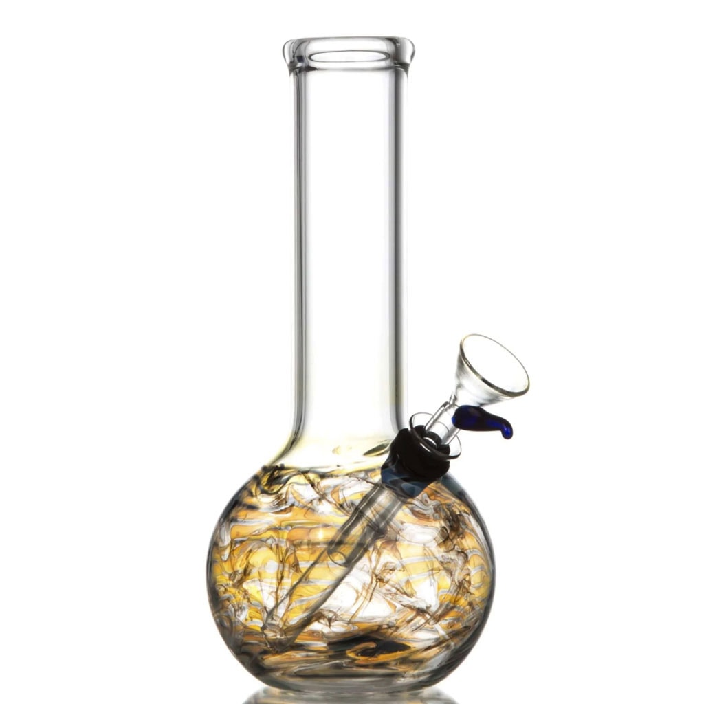 DankStop Raked Tiger Stripe Accented Beaker Bong
