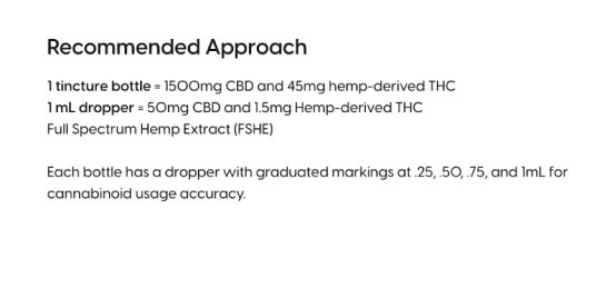 CBD oil for dogs dosing chart example from Aspen Green's Organic Full Spectrum CBD Oil for large dogs