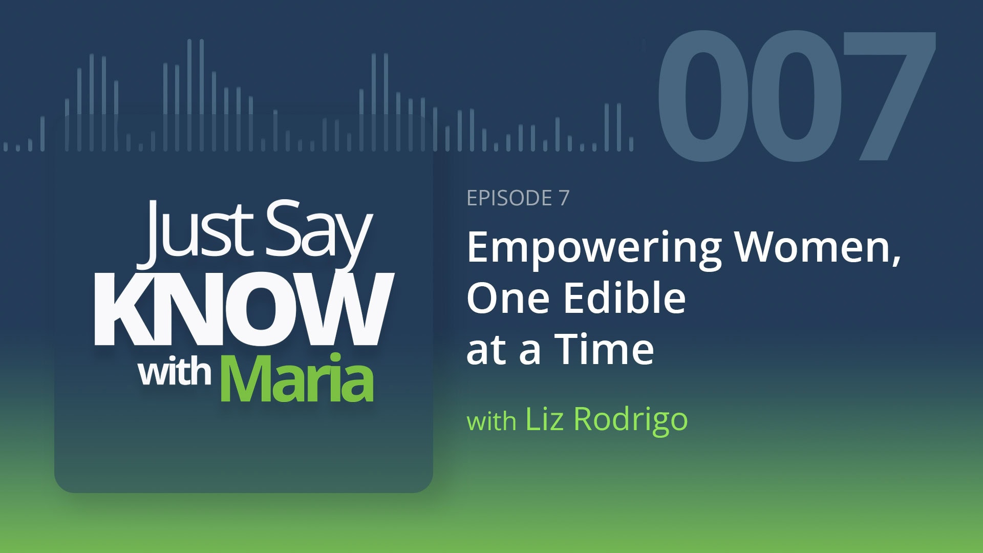 Just Say Know with Maria audio Ep-007 thumbnail
