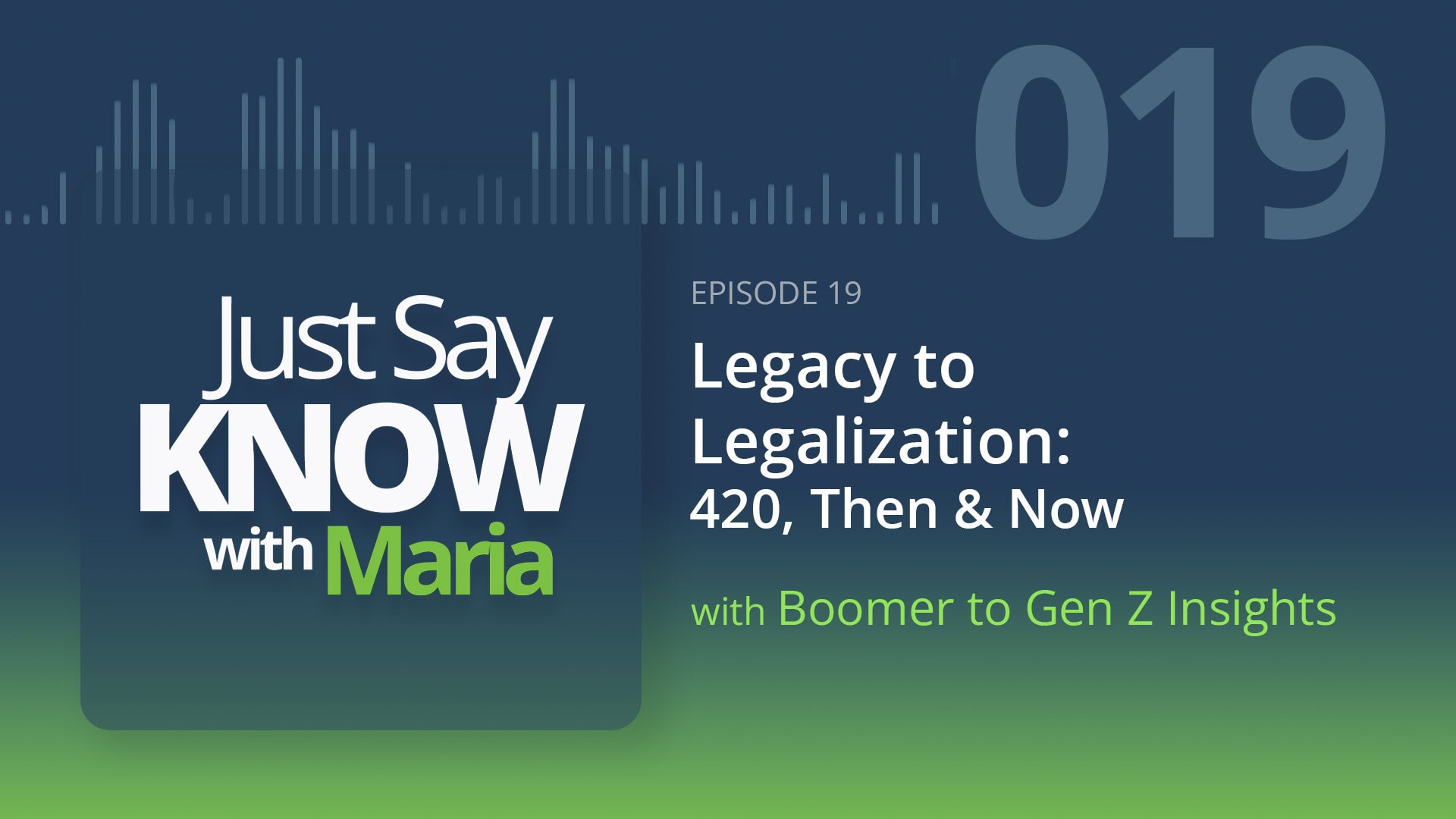 Just Say Know with Maria audio Ep-019 thumbnail